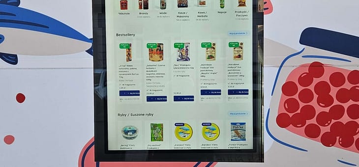 Montaż monitorów reklamowych w Odessa Market